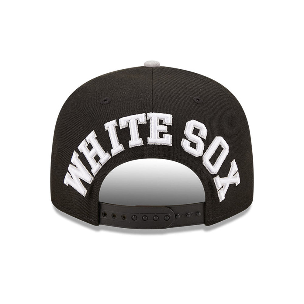 Chicago White Sox Team Arch Black 9FIFTY Snapback Cap