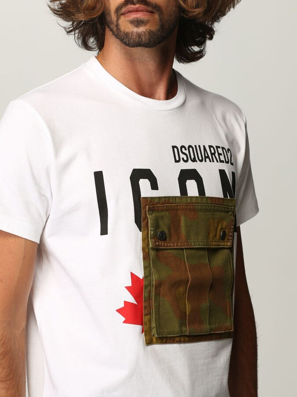T-shirt with camouflage pocket