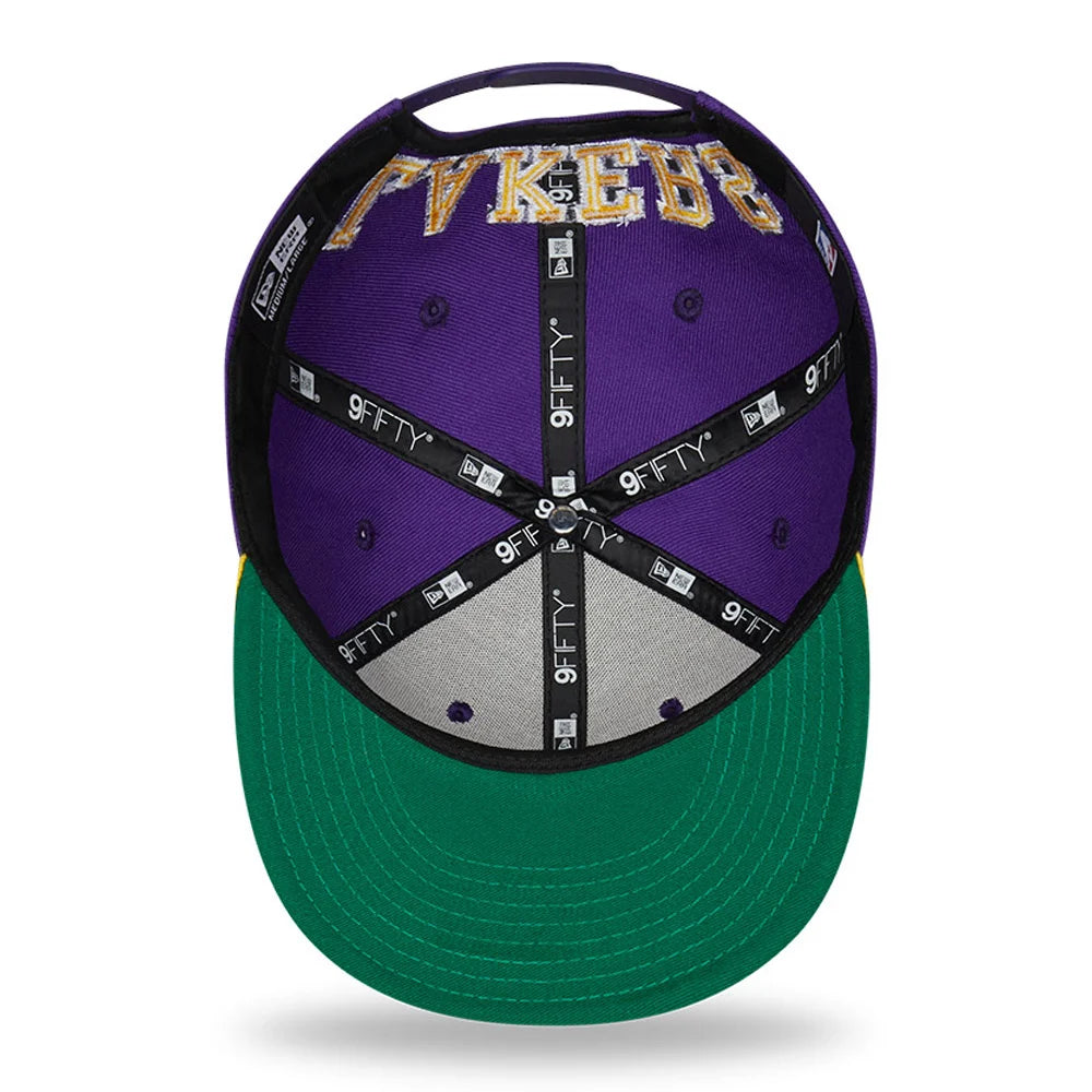 LA Lakers Team Arch Purple 9FIFTY Snapback Cap