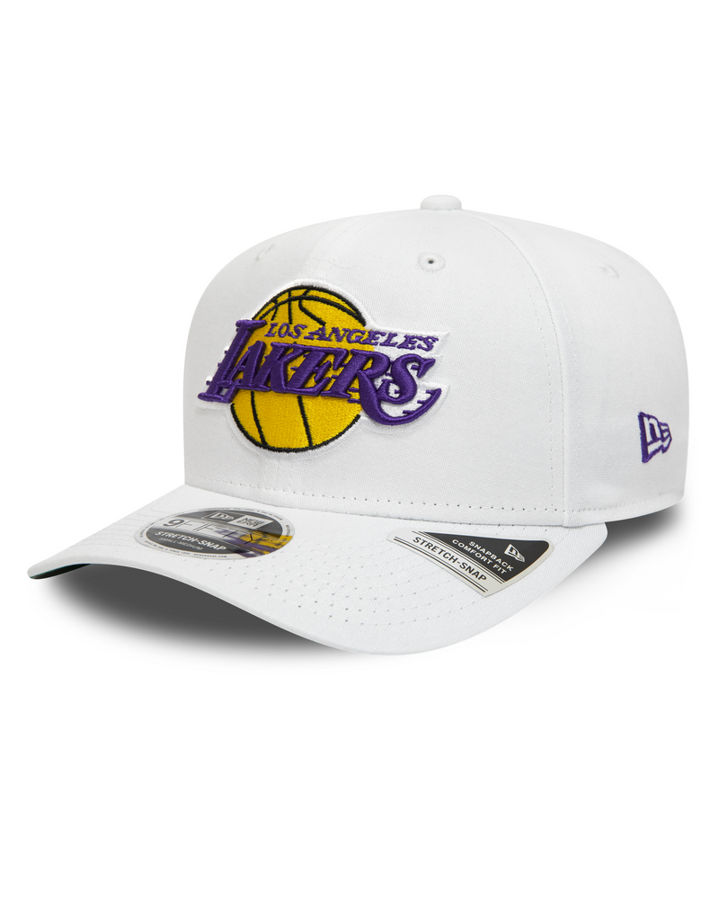 LA Lakers NBA Team Logo White 9FIFTY Stretch Snap Cap