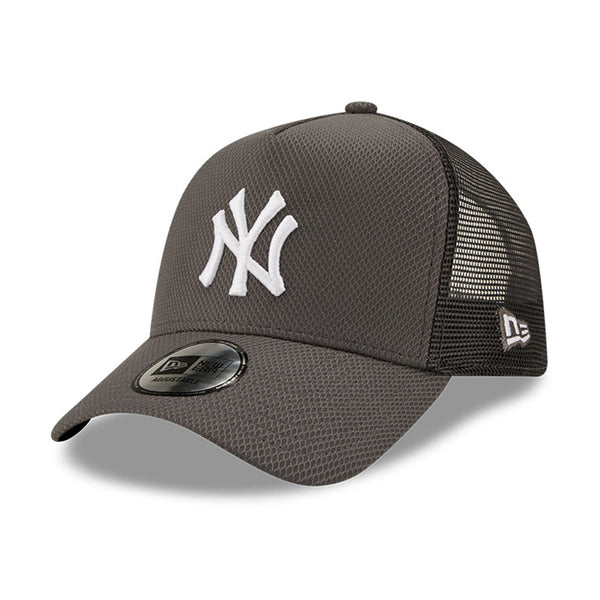 New York Yankees Diamond Era Grey A-Frame Trucker Cap