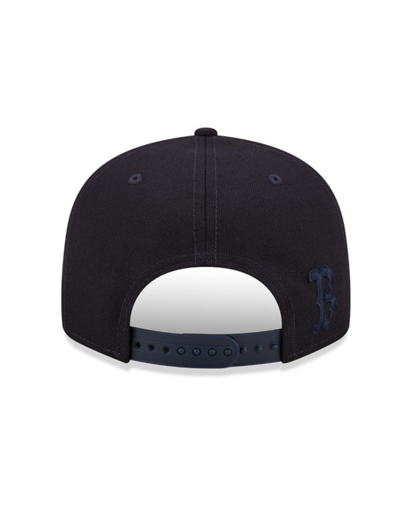 Boston Red Sox Typo Patch Navy 9FIFTY Snapback Cap