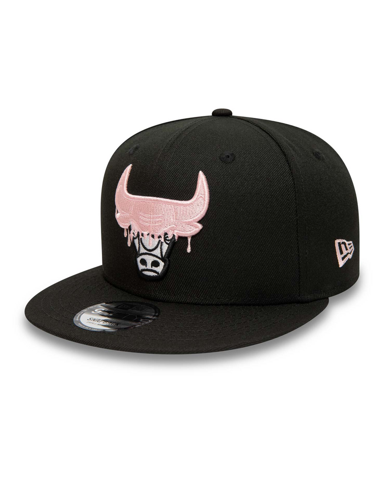 Chicago Bulls NBA Team Drip Black 9FIFTY Snapback Cap